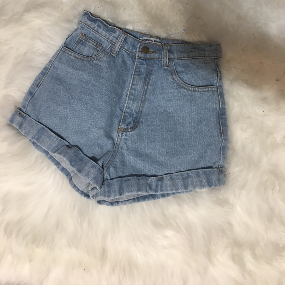 American apparel high waist shorts